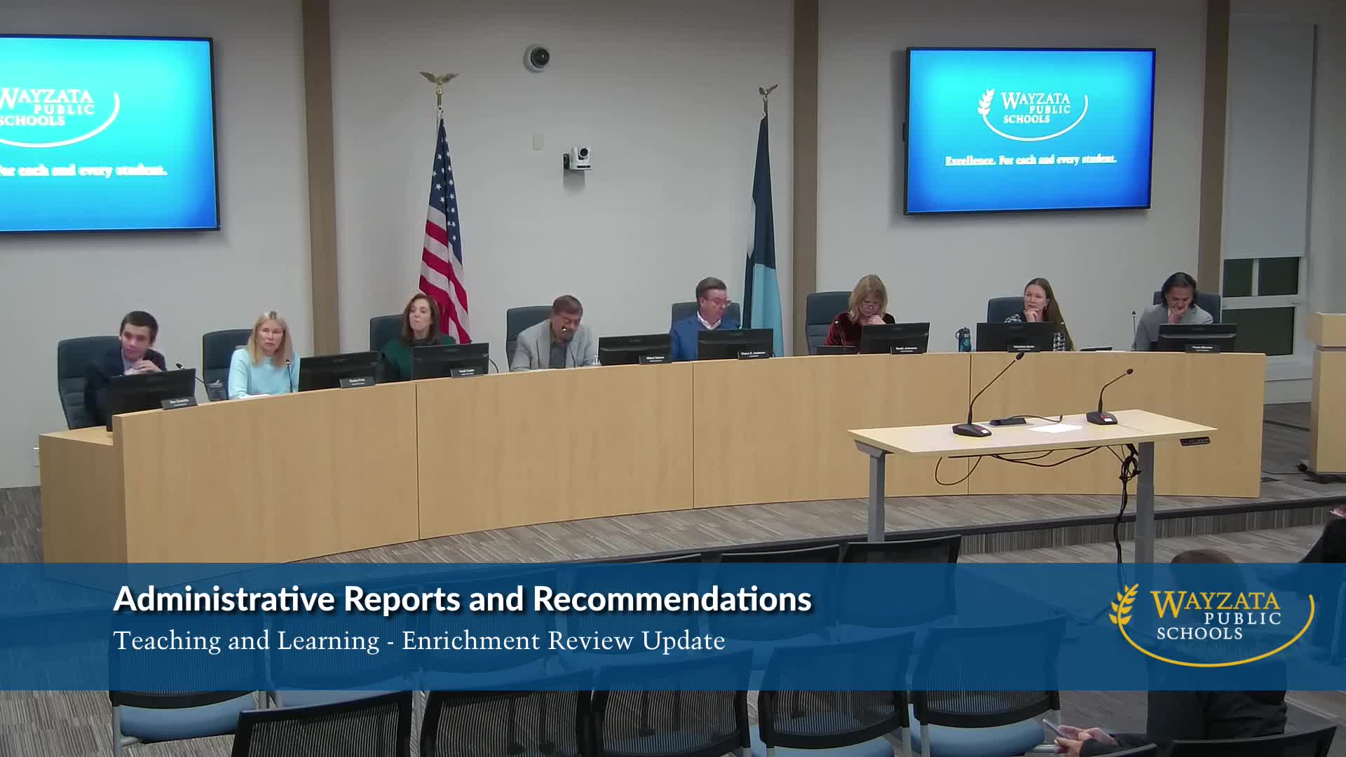 Wayzata begins enrichment program review; administration proposes CogAT layer and appeals process for gifted identification
