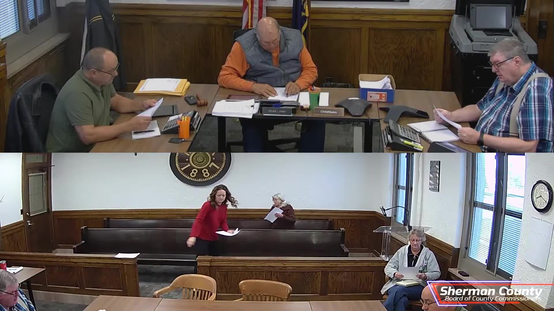 Sherman County commissioners certify canvass after reading election tallies