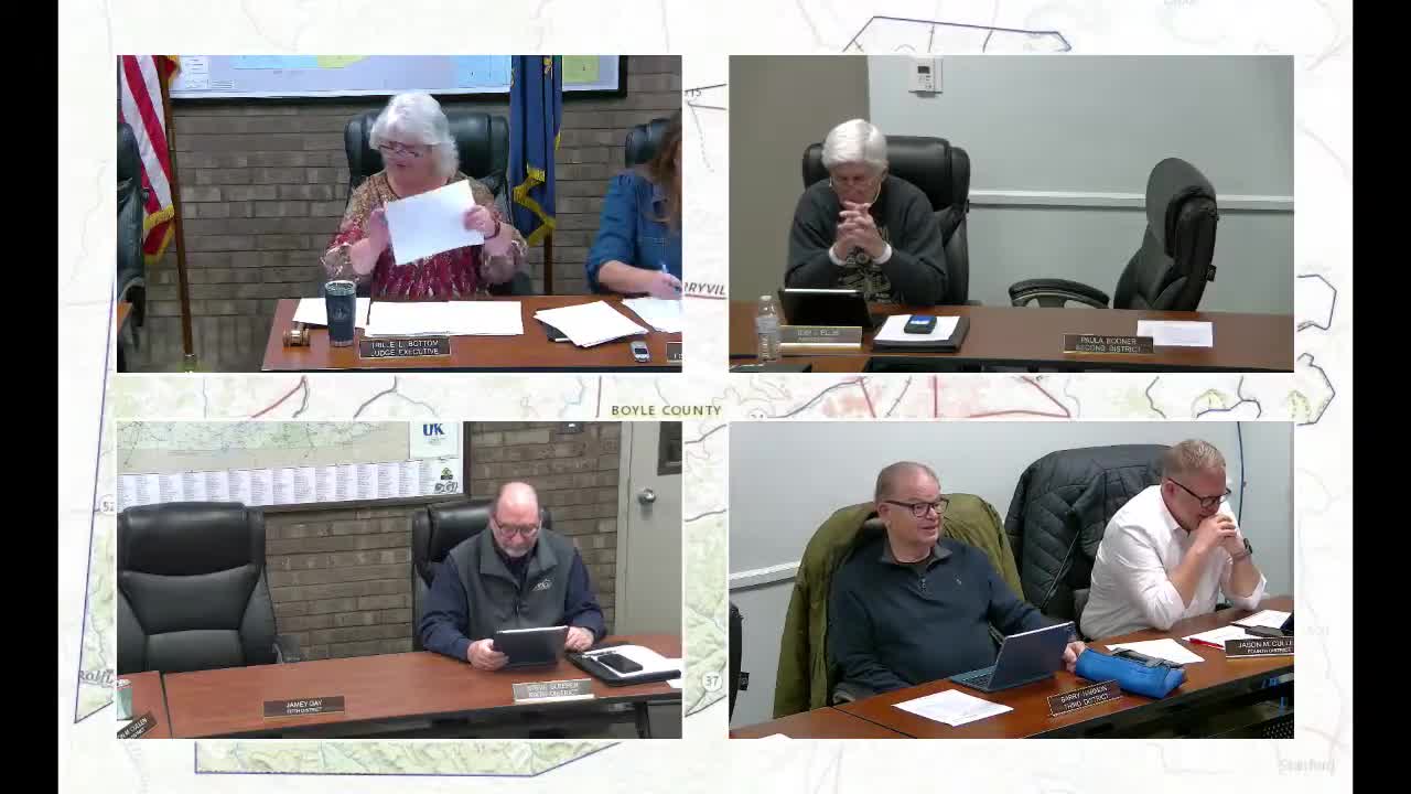 Boyle County Fiscal Court approves $2.07 million in bills, moves funds to jail and EMS