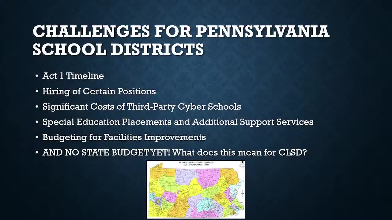 Cornwall-Lebanon board weighs Act 1 opt-out as state budget impasse holds back $11.6M in subsidies