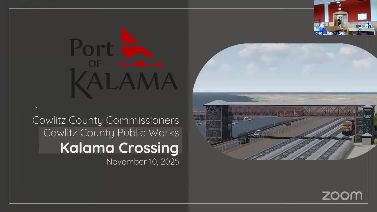 Port of Kalama seeks Cowlitz County Path & Trails funds for $12M pedestrian overpass to link downtown and waterfront