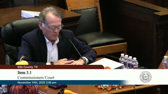 Ellis County approves culvert contracts, vehicle leases, software renewal and joint primary resolution