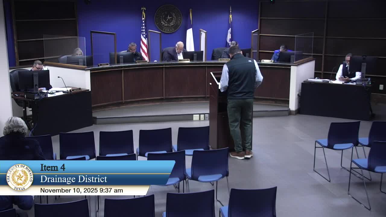 Hidalgo County Drainage District board approves contracts, eyes $2.2 million drain grant