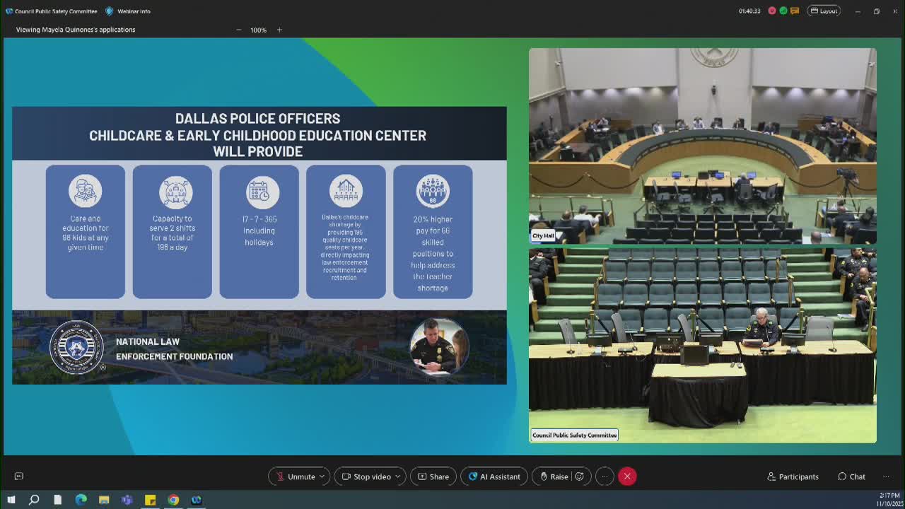 Proposal to build 24/7 childcare for Dallas officers aims to help recruitment, retain staff