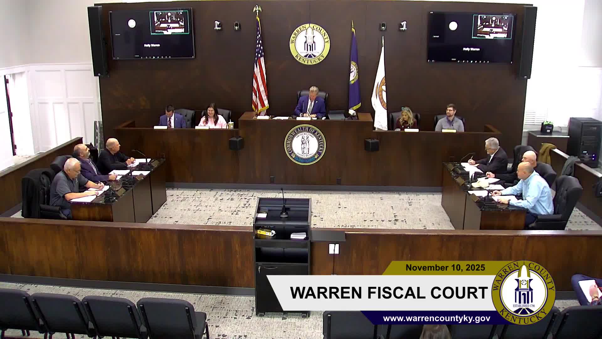 Warren County Fiscal Court approves routine contracts, change orders and appointments; claims totaled more than $3.9 million