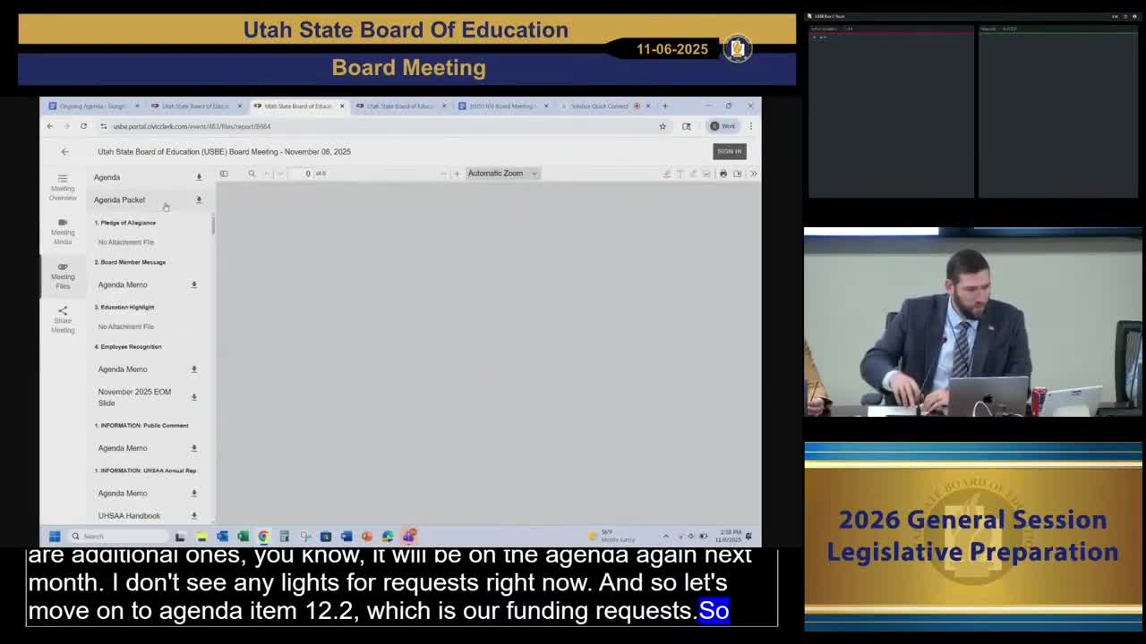 Deputy superintendent briefs board on appropriations process; finance staff clarify how WPUs affect the guarantee rate