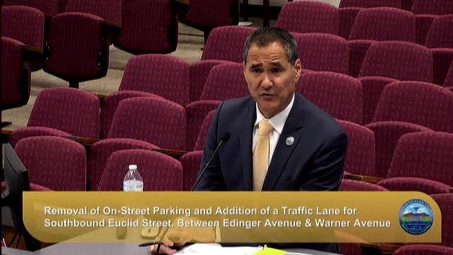 Fountain Valley council weighs $100,000 traffic study for Euclid/Edinger; council asks staff to explore faster delivery methods