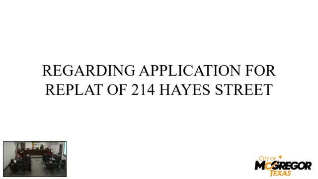 Council approves replat to split 214 Hayes Street into two buildable R6 lots