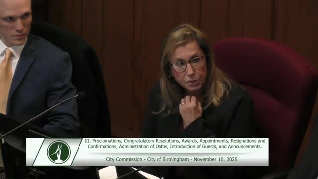 Birmingham City Commission elects Clinton Baller as mayor, Anthony Long as mayor pro tem