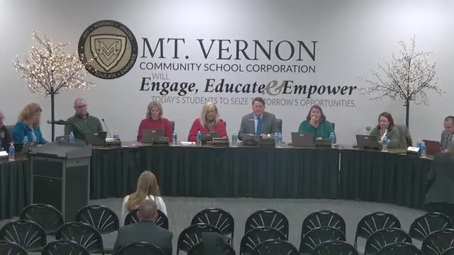 Mount Vernon High presents strategic-plan goals and a $120,000 early college grant to expand dual-credit