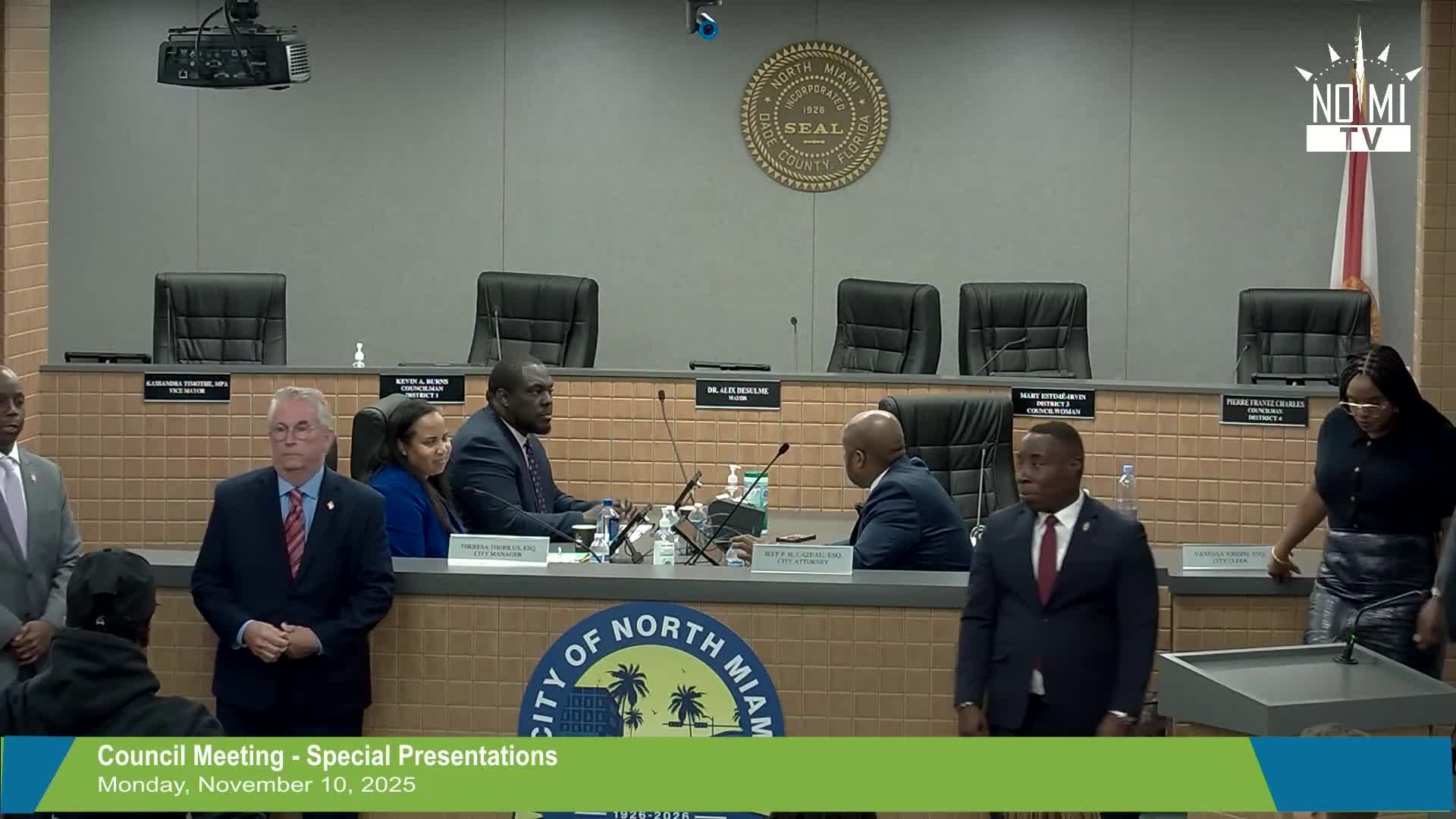 North Miami proclaims Prematurity Awareness Month; city issues program and hurricane-preparedness bulletins