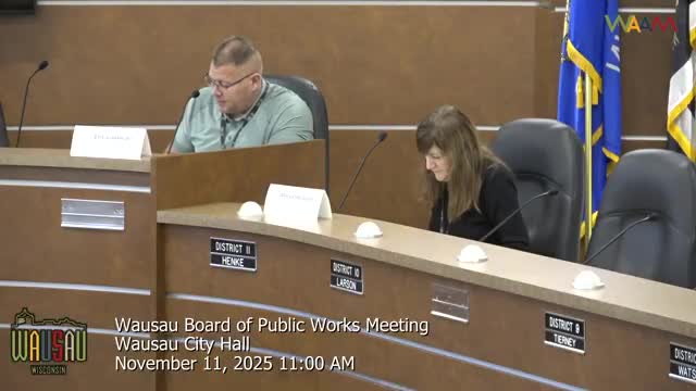 Wausau Board of Public Works approves several contractor payments, one small change order