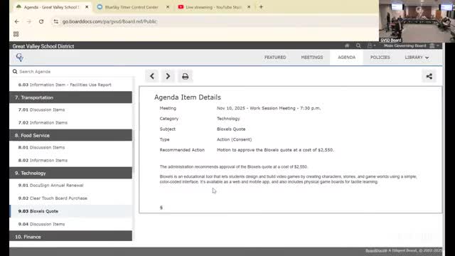 Board preview: Act 1 index set at 3.5% for 2026–27; formal vote scheduled Dec. 1