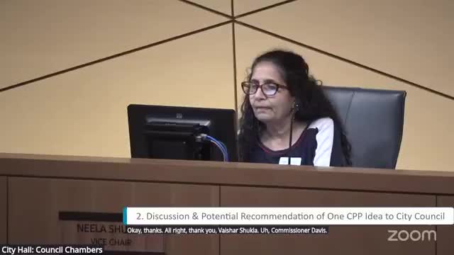 Commissioner proposes expanding BPAC into a transportation commission, commissioners discuss scope and ADU studies