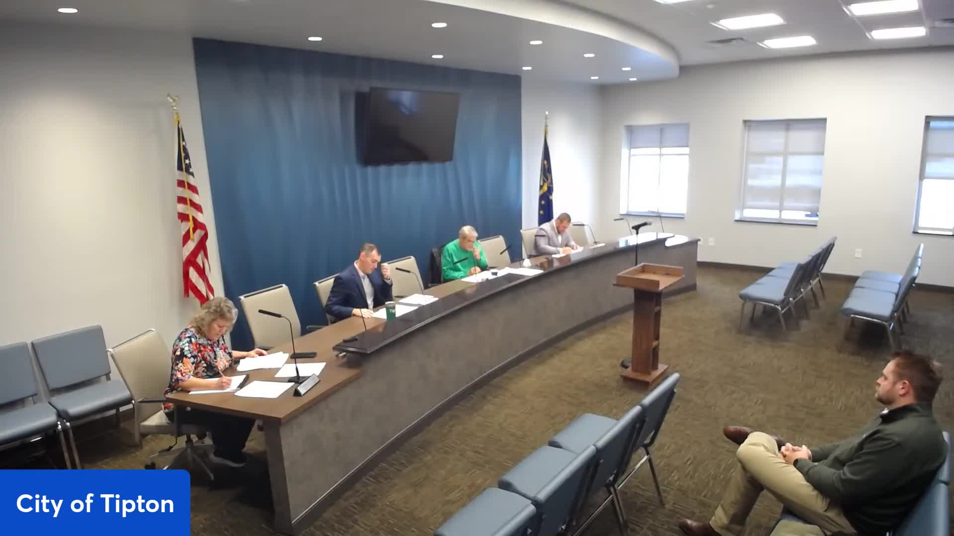 Tipton City board approves street closure for first tree-lighting; officials flag restroom needs for evening events