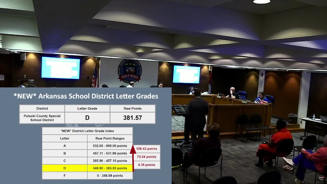 PCSSD earns a D under Arkansas's new district letter-grade system; district targets lower-performing students