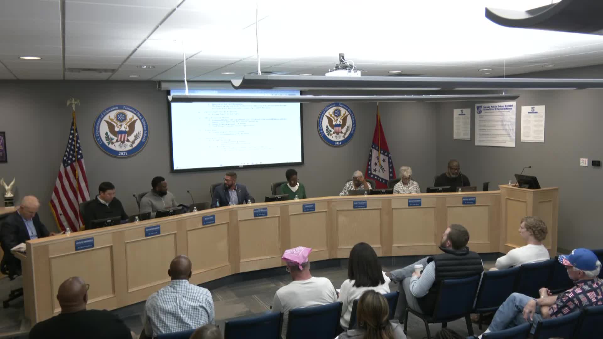 Conway board approves proposed 2027–28 sample ballot, financial report and $2,008,000 staff bonus plan