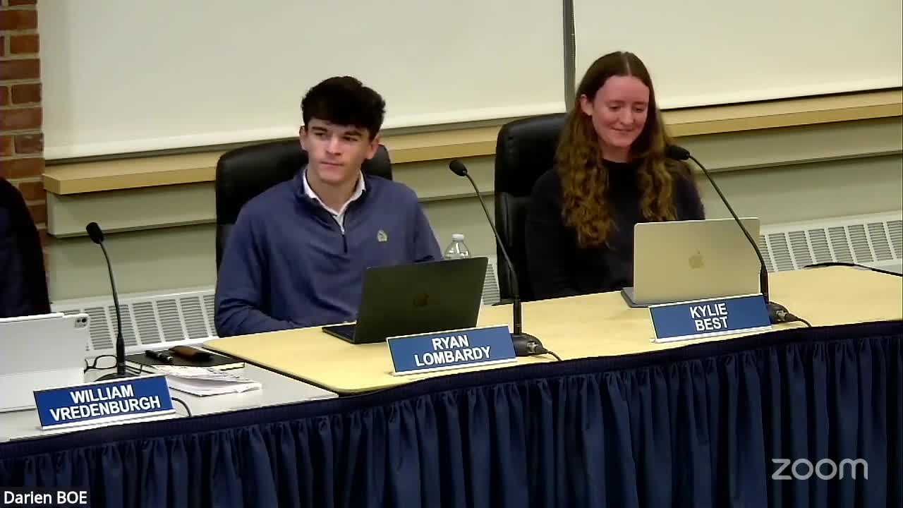 Darien board hears fall strategic-plan update emphasizing K–3 literacy, MTSS, Naviance and facilities audit