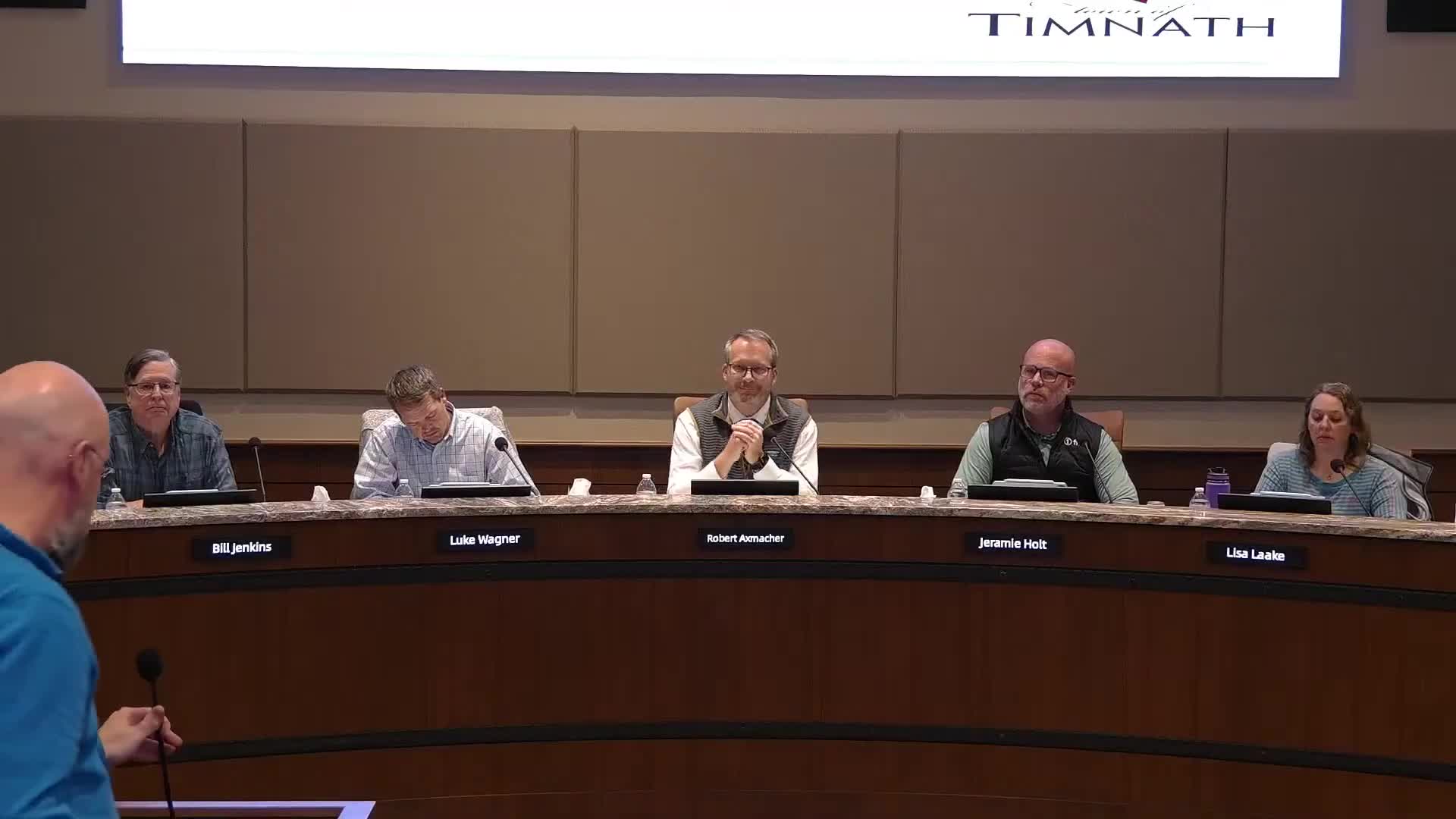 Resident airs ticket complaint and privacy concerns about 'Flock' cameras at Timnath council meeting