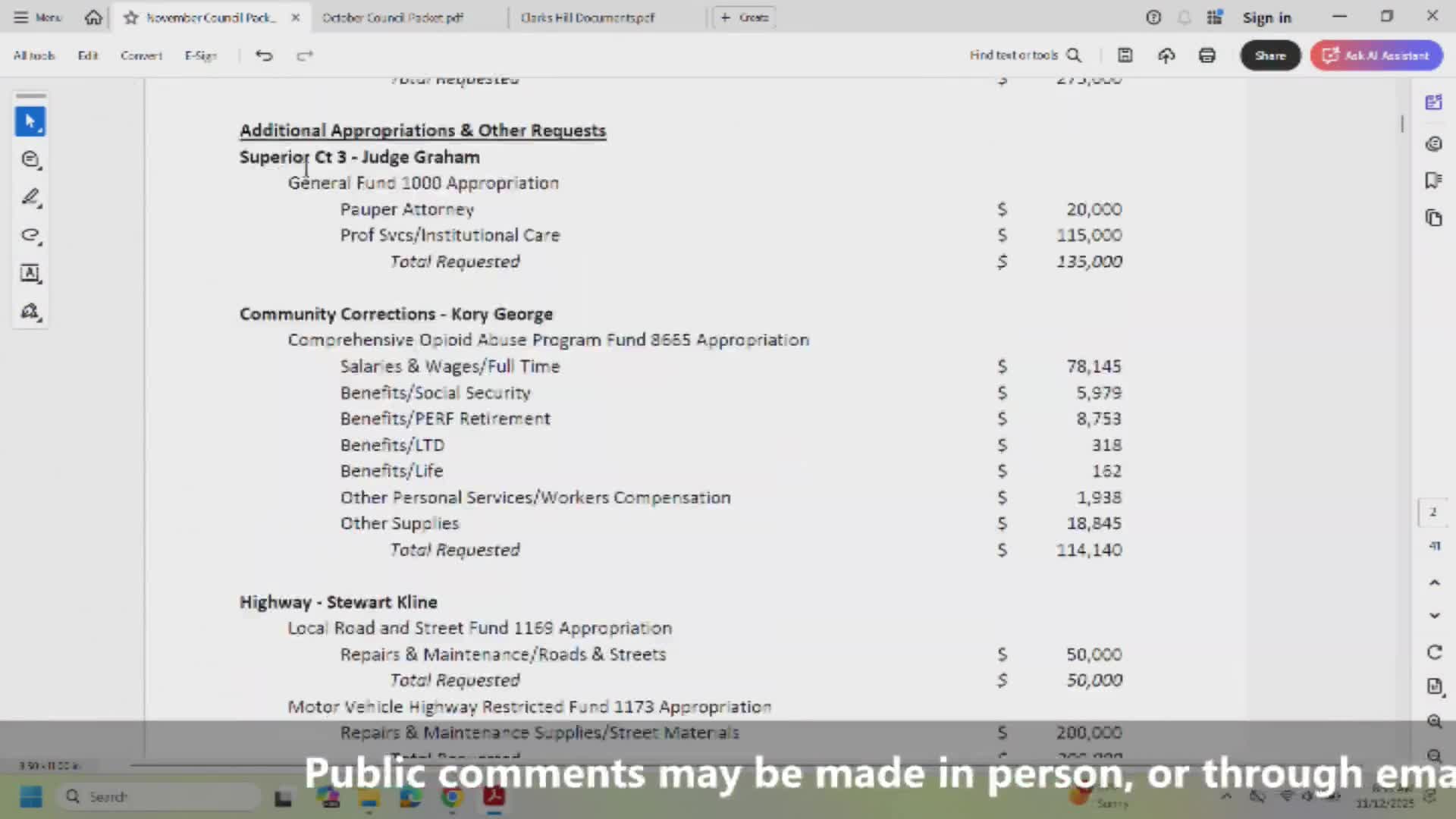 Tippecanoe County Council approves $1 million loan to Clarks Hill and multiple appropriations