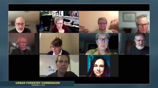 Commission approves minutes and adjourns; no votes taken on tree programs