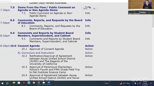 Azusa students showcased at TrainFest and Golden Days; board honors Hodge, Azusa High, Gladstone achievements