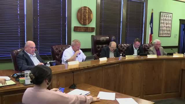 Cooke County approves annex stucco repair bid and accepts total-loss settlement for maintenance truck