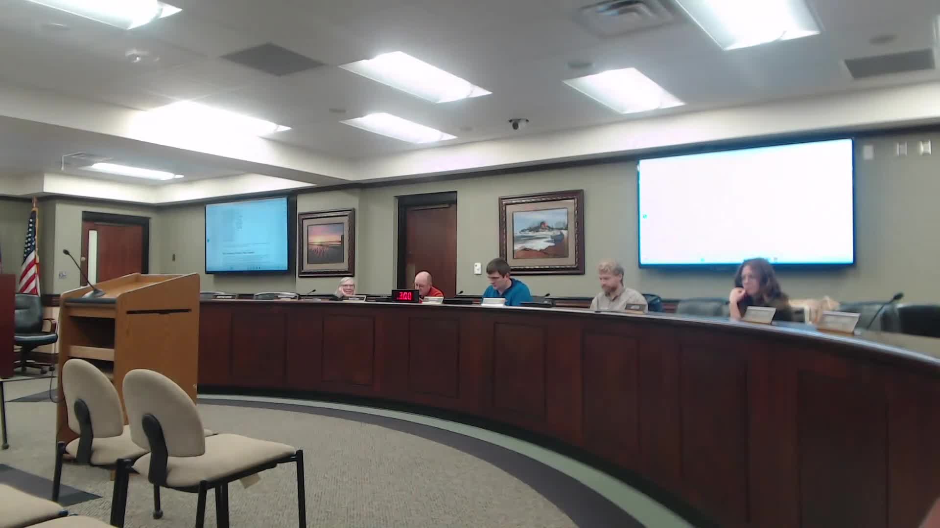 Commission reviews Land Development Code edits and parking interpretation for temporary outdoor sales