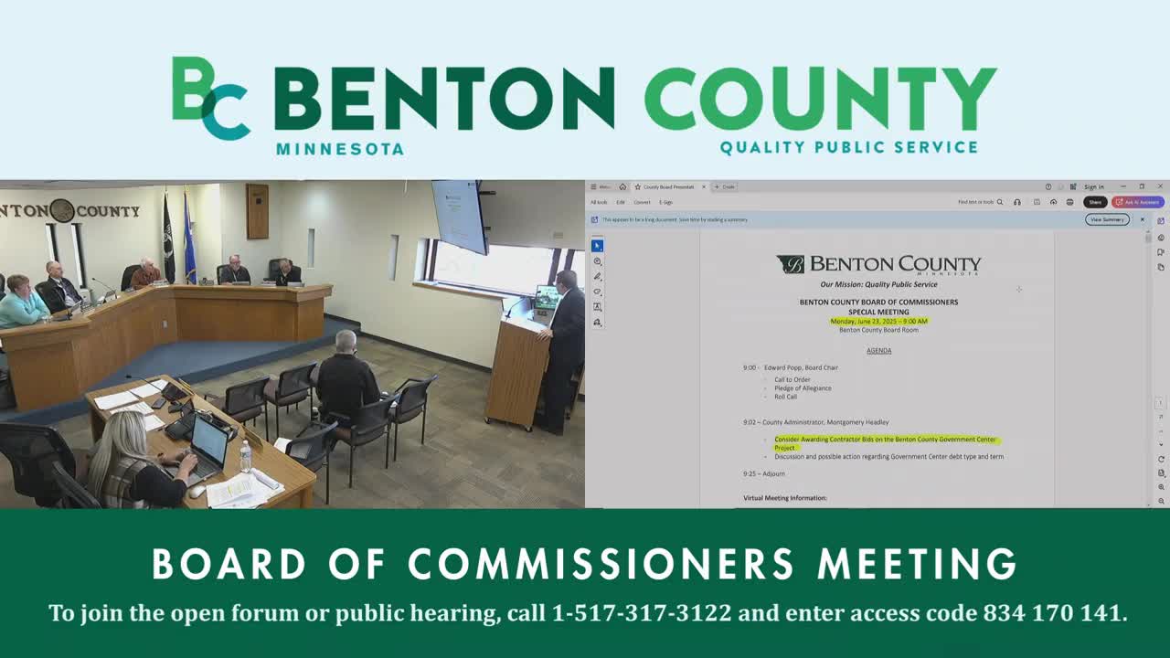 Administrator says county budgeted for furniture, demolition and contingency for new government center