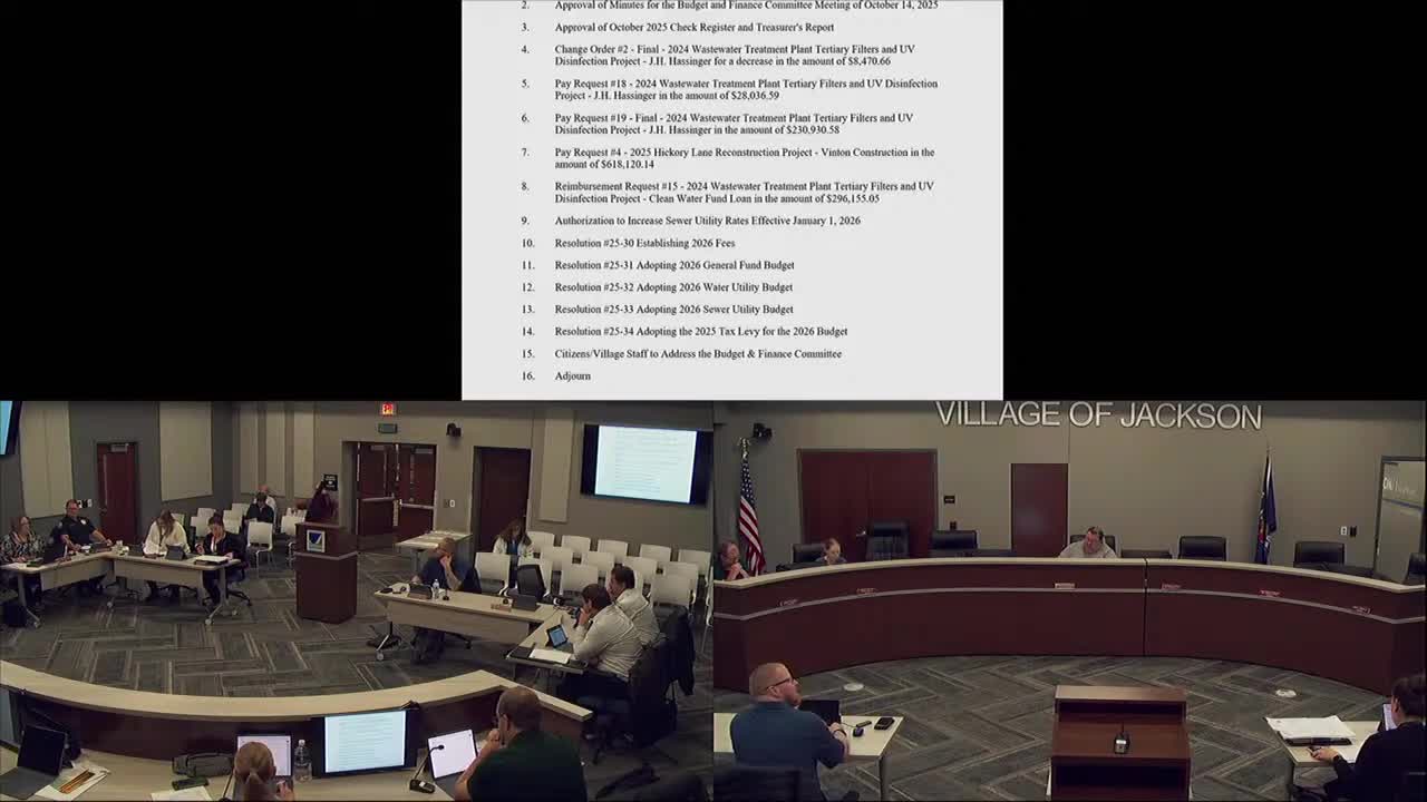 Committee recommends 18% sewer rate increase, effective Jan. 1, 2026