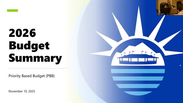 Liberty Lake council reviews 2026 draft budget, flags $644,000 in department requests and capital choices