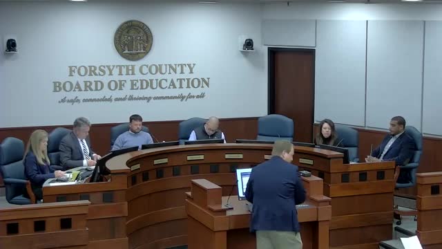 Forsyth County Schools proposes raising school credit‑card limits; item to sit 30 days for public comment