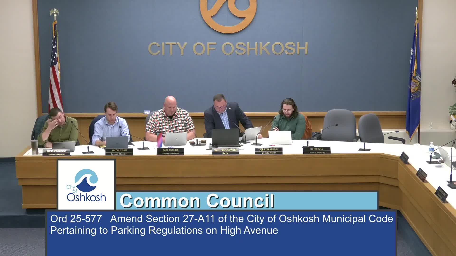 Oshkosh council adopts 2026 budget, keeps levy flat amid small valuation adjustment; approves CIP financing