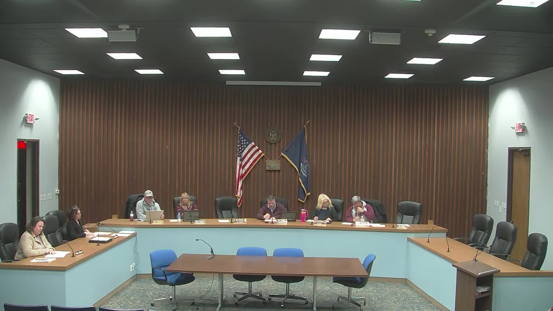 Board approves Grogan Media Center carpet replacement; staff recommended SCI bid plus contingency