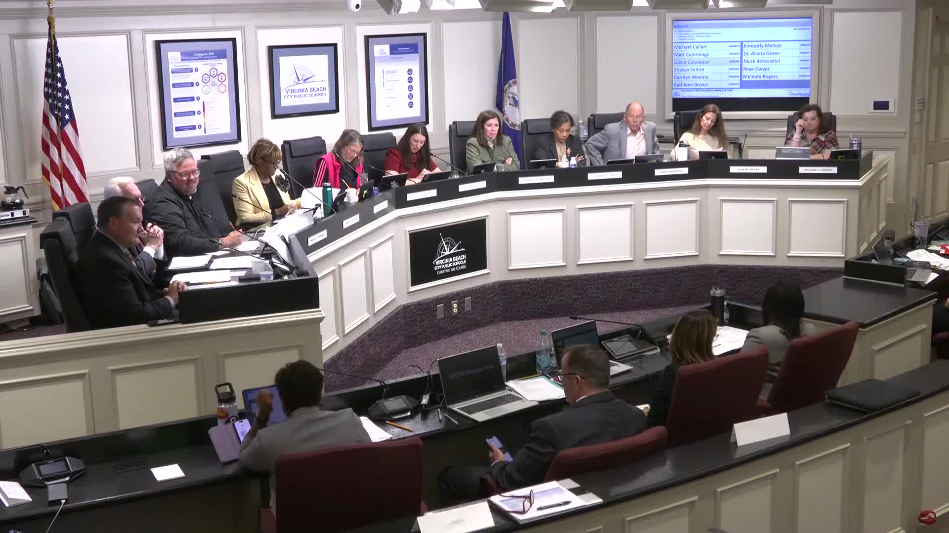 Virginia Beach board debates collective bargaining and legislative priorities; committee had not added bargaining to agenda