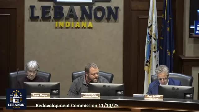Lebanon City Redevelopment Commission adopts 2026 spending plan, halves capital placeholder to $10 million