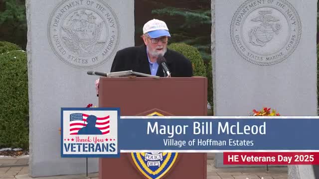 Hoffman Estates dedicates POW/MIA chair and honors local veterans at Veterans Day ceremony
