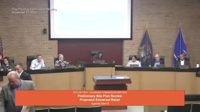 Troy planners approve preliminary site plan for Somerset Retail infill on Big Beaver