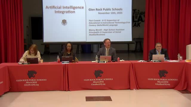 District outlines AI integration plan, proposes task force and pilot ahead of 2027 state literacy standards