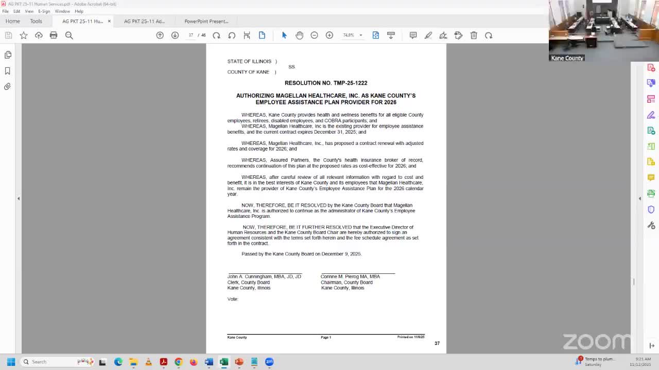 Kane County committee adopts annual employee evaluation policy, agrees to review department forms