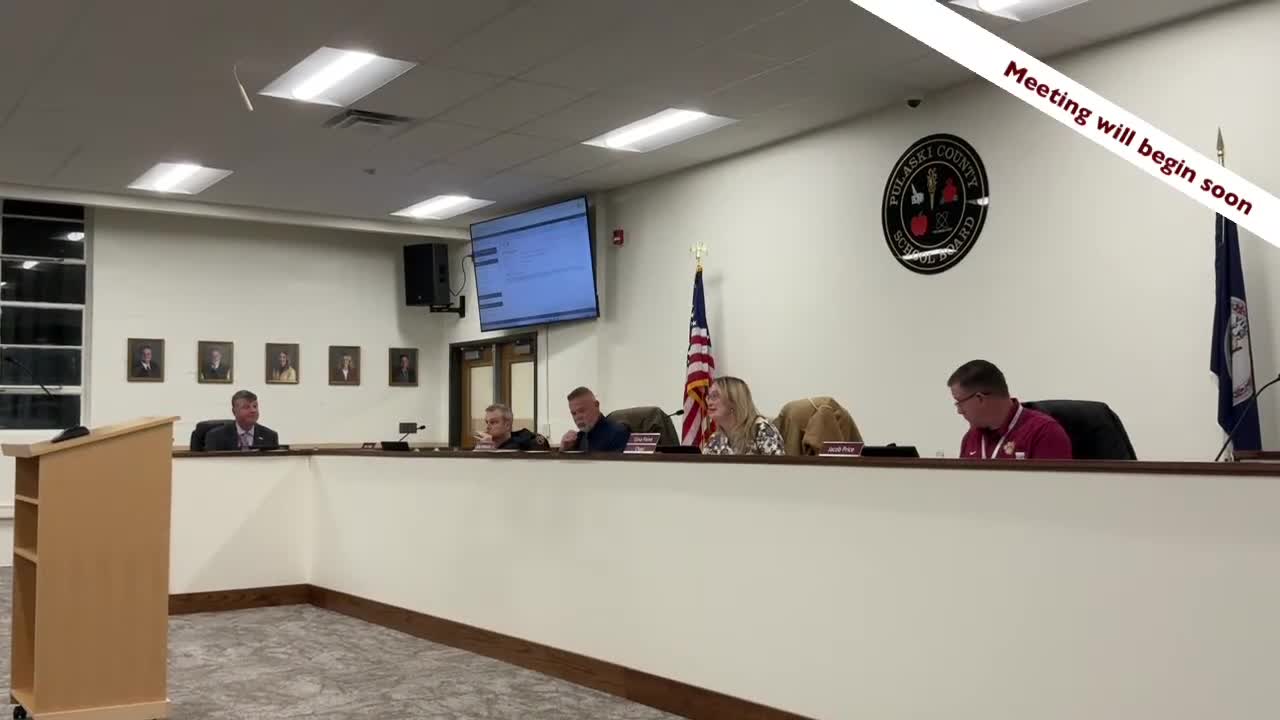 Pulaski County School Board opens Nov. 11 meeting with moment of silence, Veterans Day remarks and staff/student recognitions