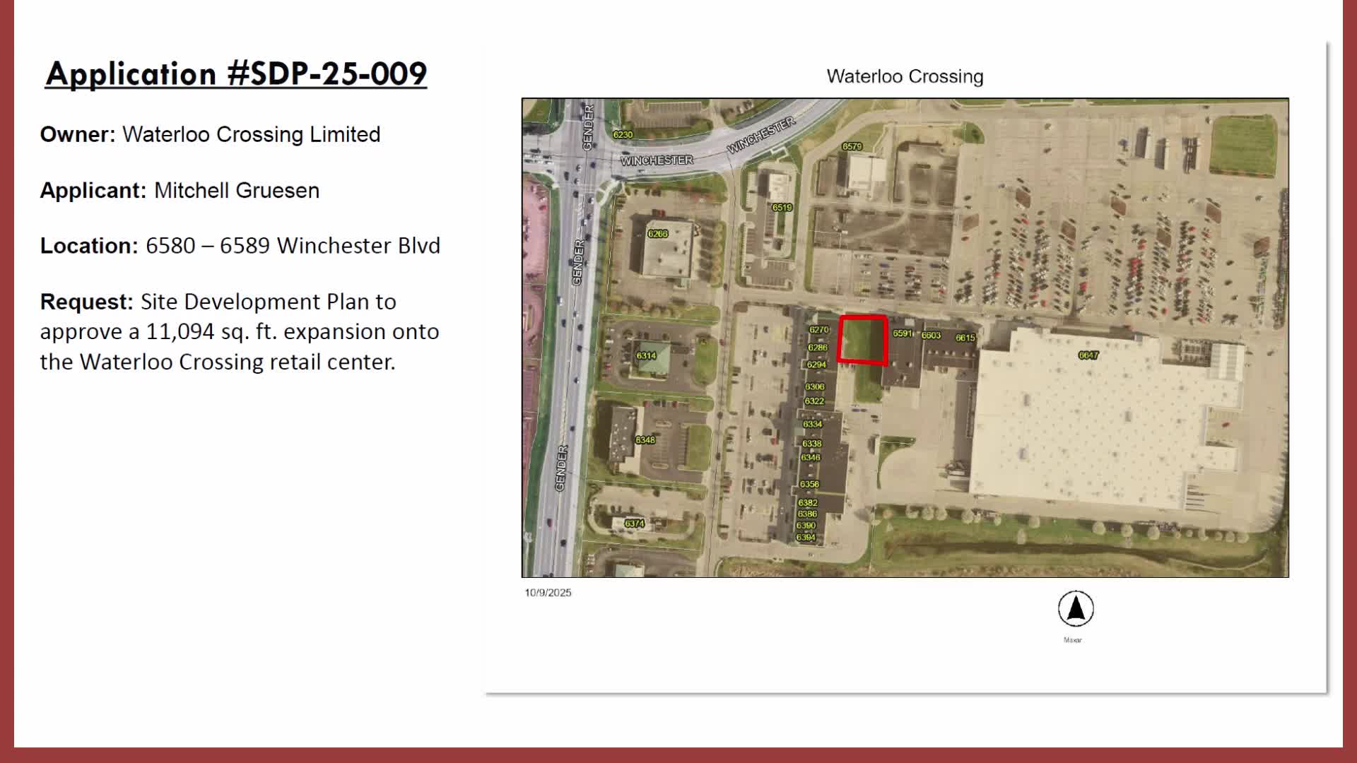 Planning commission approves 11,094-square-foot expansion at Waterloo Crossing