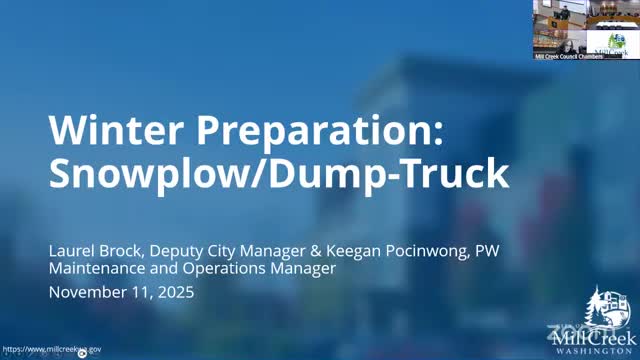 Mill Creek reallocates RPB funds to buy $407,000 tandem-axle truck for winter operations