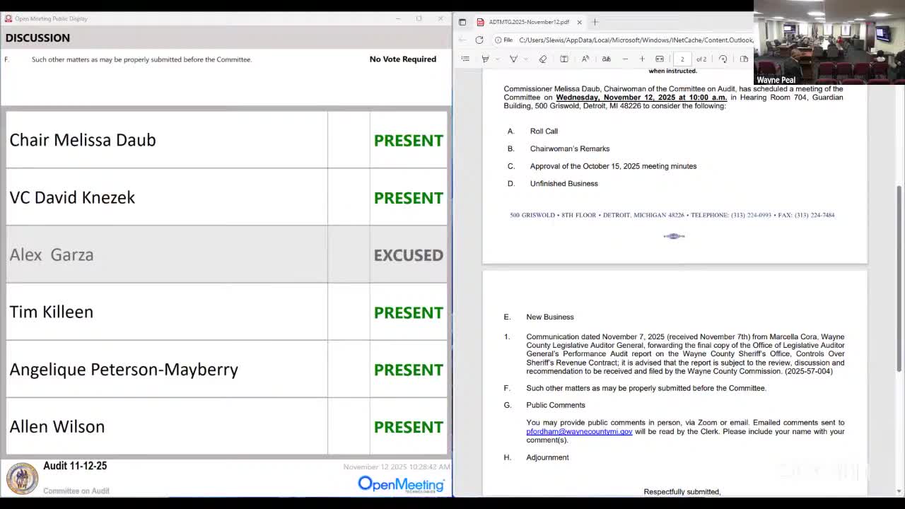 Wayne County audit committee welcomes new Office of the Auditor General staffer Kristen Prestel