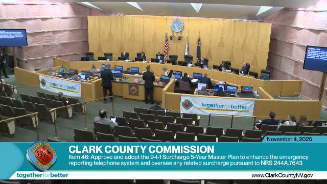 Clark County adopts five-year 911 surcharge master plan to move toward NextGen 911