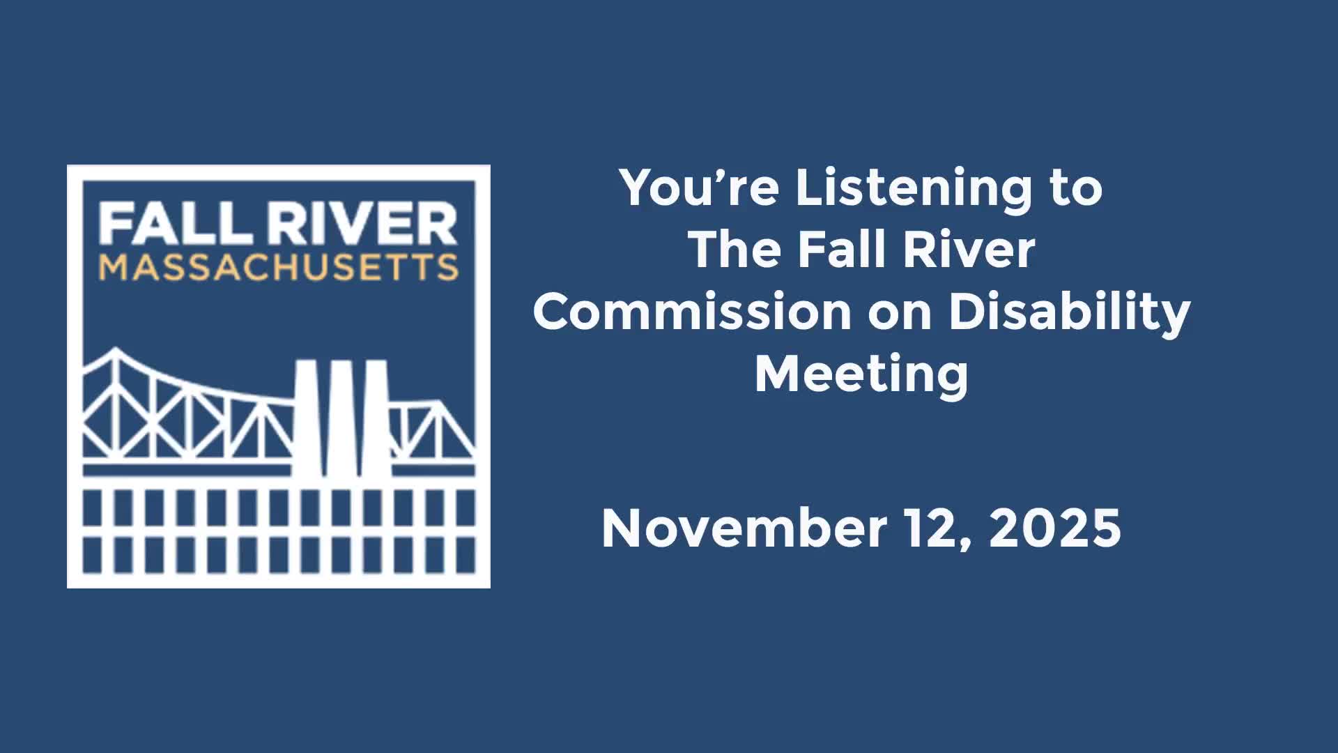 Fall River Disability Commission schedules May 16, 2026 scholarship awards