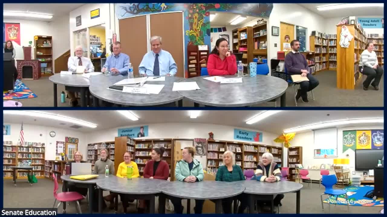 Senate education committee hears Canaan leaders warn funding rules and rising costs threaten rural schools