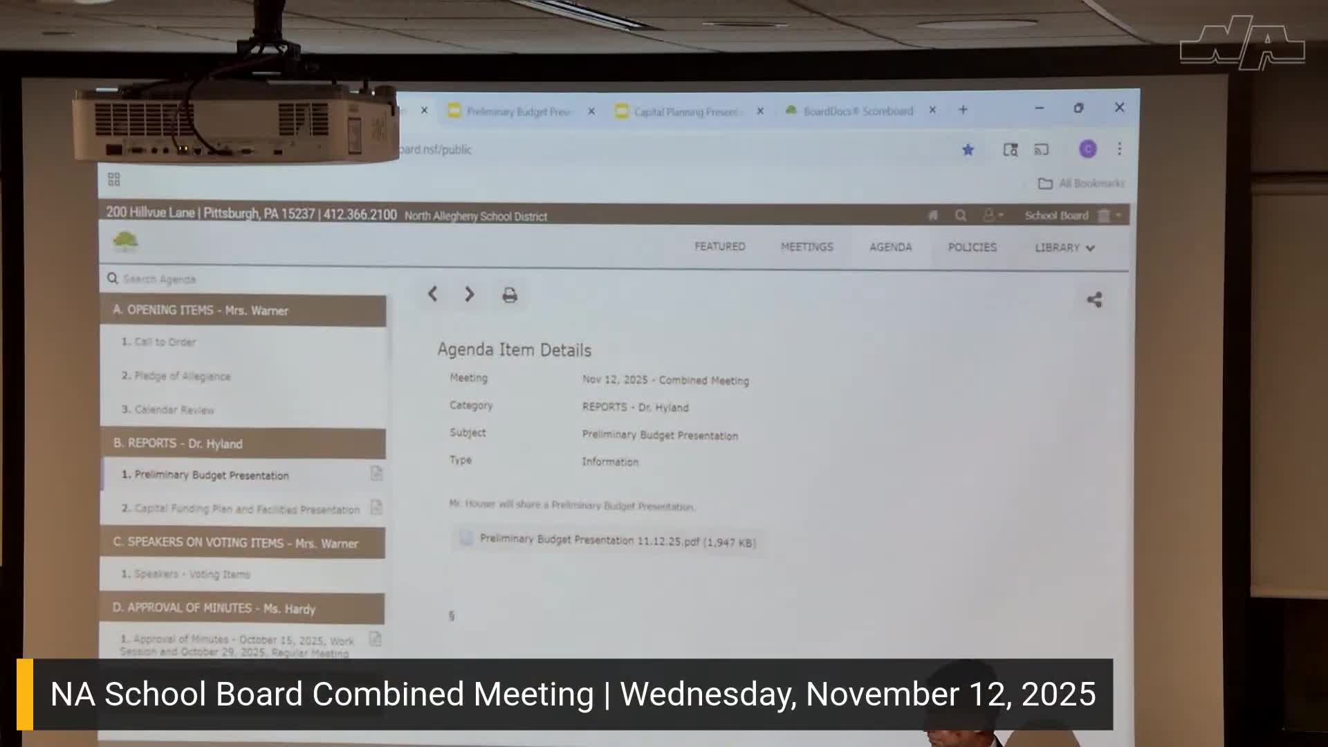 North Allegheny board approves routine items, recognizes retirees and outgoing members
