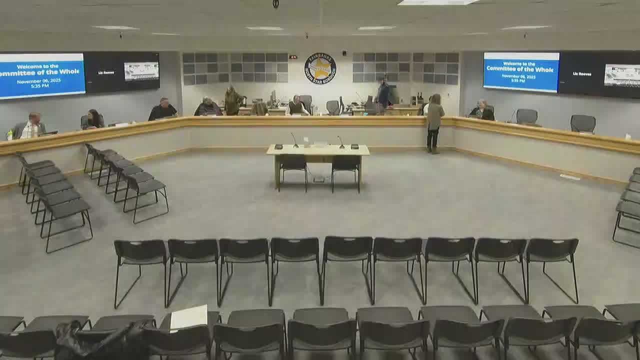 Fairbanks North Star Borough assembly reviews election rules; nominations opened for presiding and deputy presiding officer