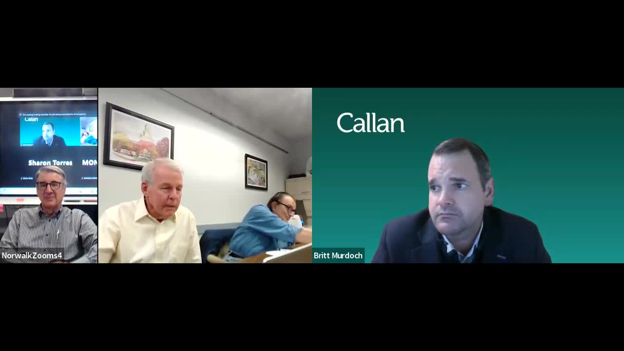 Norwalk pension board tables food‑service pension applications pending separate notice and counsel guidance